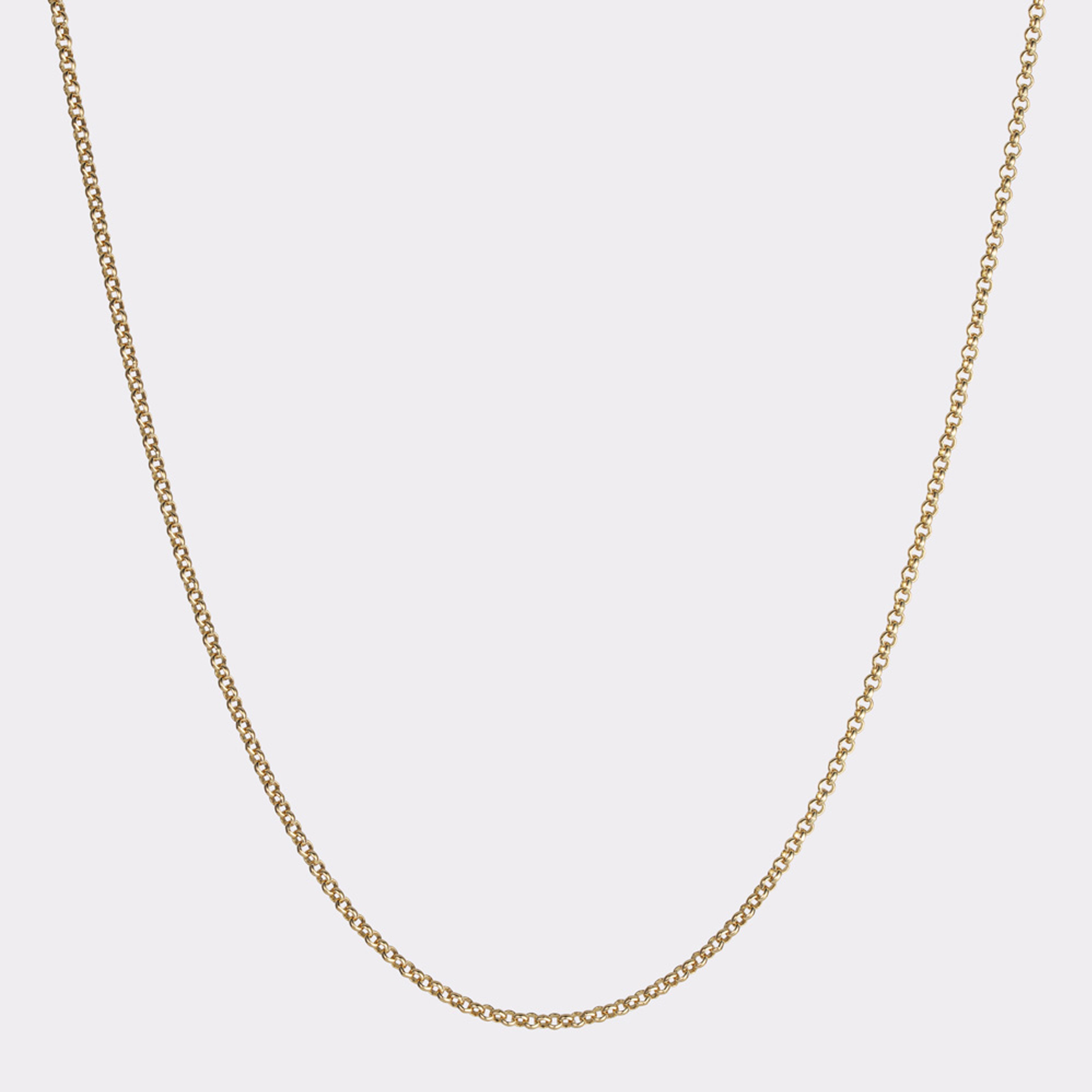 Gold belcher clearance chain necklace